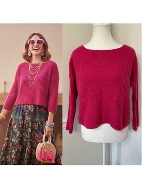 Sara Corsi Made in Italy Wool Alpaca Blend Sweater S